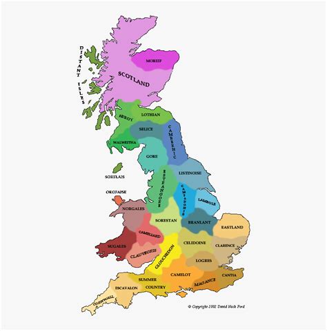 6th Century England Map