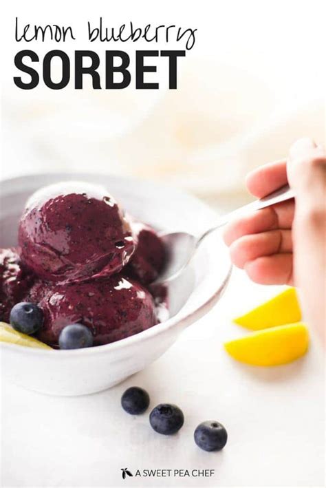 Lemon Blueberry Sorbet • A Sweet Pea Chef