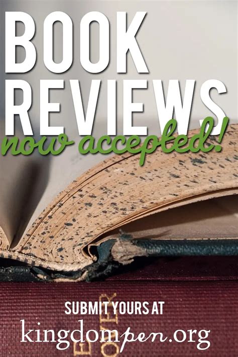 Book Reviews Now Accepted! | Kingdom Pen