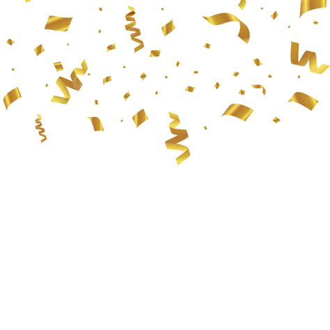 Party Gold Confetti Vector Art PNG, Confetti Party Gold, Decoration, Birthday, Confetti PNG ...