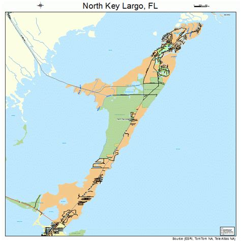 North Key Largo Florida Street Map 1249406