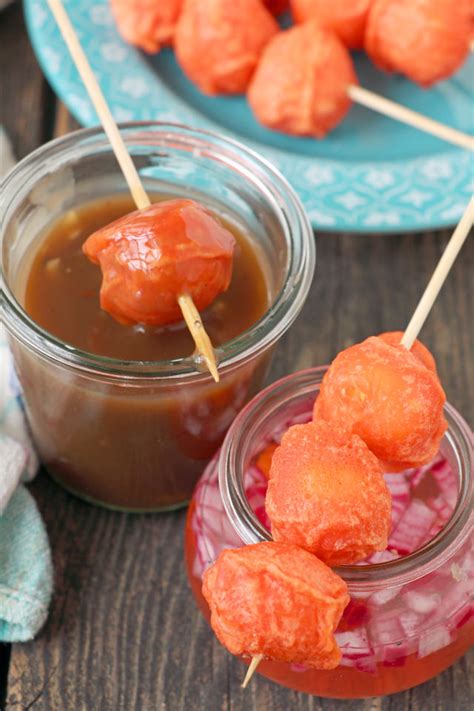 Kwek Kwek - Fried Orange Quail Eggs - Foxy Folksy