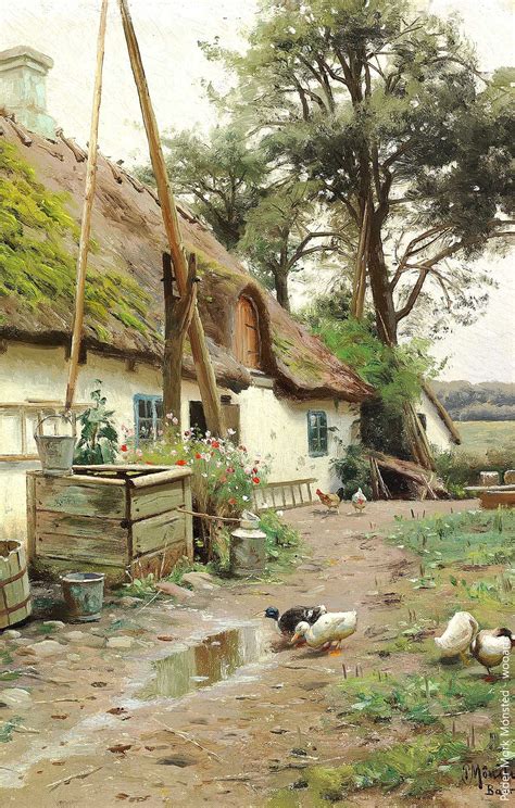 Peder Mork Monsted Gallery | 182 Landscape Oil Paintings - Danish Artist