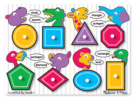 Shapes, 8 Pieces, Melissa and Doug | Puzzle Warehouse