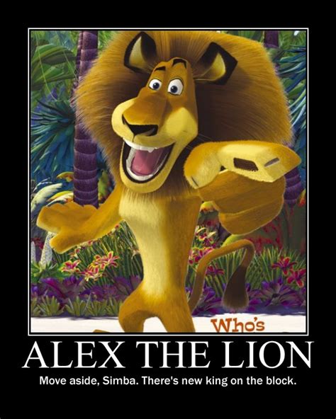 Alex the Lion poster by RedHatMeg on DeviantArt