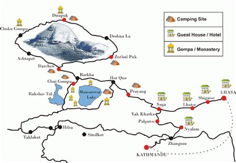 Mount Kailash Route Map