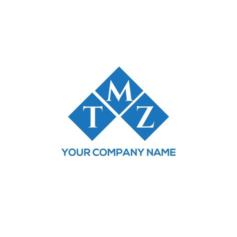 TMZ letter logo design on WHITE background. TMZ creative initials ...