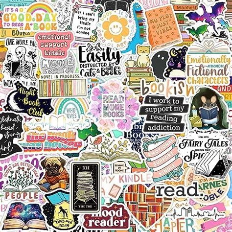 Puraesla 150pcs Stickers for Kindle | Kindle Stickers Bookish Reading Sticker Pack for Smut ...