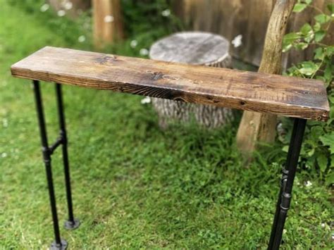 Modern Black Iron Pipe Bench Entryway Table Rustic Bench - Etsy