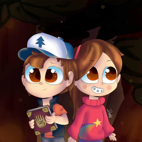 Dipper and Mabel by Racdy on DeviantArt