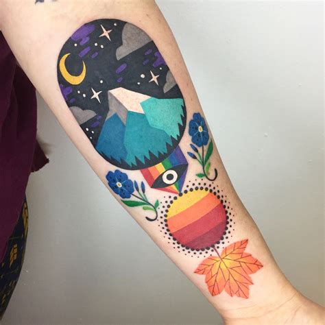 Winston the Whale - Pacific Northwest seasons tattoo @winstonthewhale | Tattoos, Beautiful ...