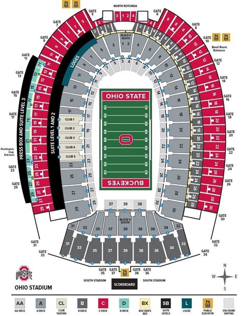 OHIO STATE VS RUTGERS FOOTBALL SINGLE TICKET Section 35B Row 3 September 8