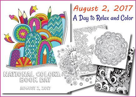 National Coloring Book Day FREEBIES!!