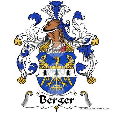 Berger familia heráldica genealogía escudo Berger