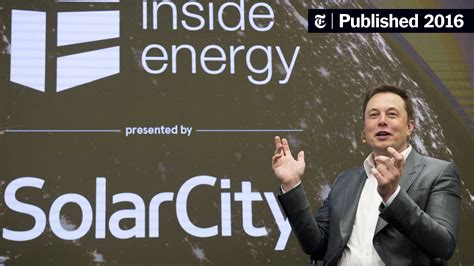 Elon Musk Aims to Shore Up SolarCity by Having Tesla Buy It - The New ...