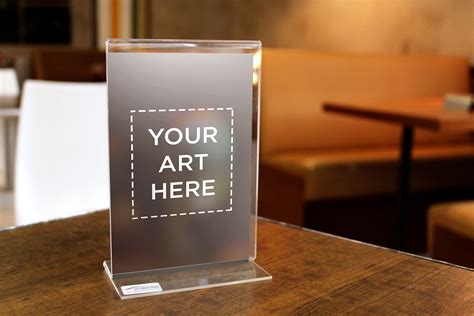 Thickness Acrylic Table Standee Mockup | FREE DOWNLOAD | Behance