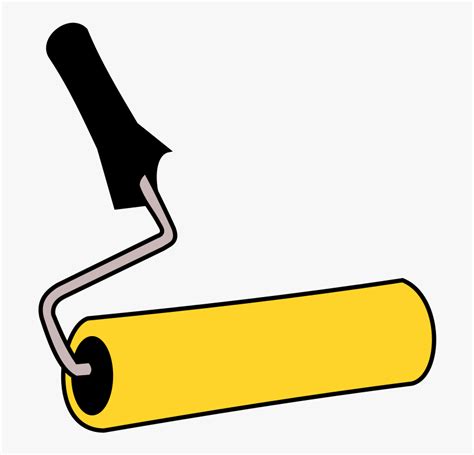 Paintbrush Paint Rollers Painting - Paint Roller Clipart, HD Png Download , Transparent Png ...