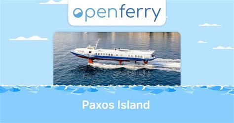 Paxos Island Live Tracking, Information & Tickets | Kerkyra Lines ...