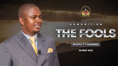 The Fool | Sunday Service 08 May 2022 | Apostle T.F Chiwenga - YouTube