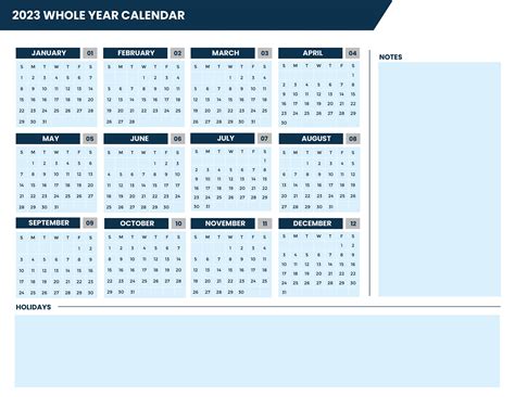 Calendar 2023 Template Free Download – Get Calendar 2023 Update