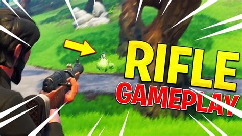 My First Time Using The NEW Hunting Rifle! Fortnite Battle Royale - YouTube