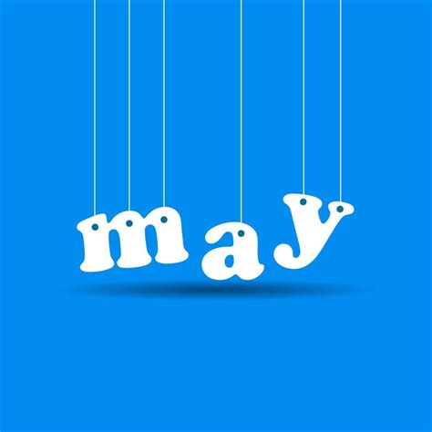 Hello MAY. welcome MAY month vector . suitable for greetings card, month logo, calendar logo ...