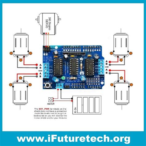 L293D MOTOR DRIVER DRIVE SHIELD FOR ARDUINO - iFuture Technology