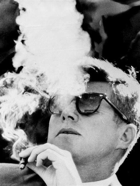 JFK smoking a cigar (x-post from /r/oldschoolcool) : r/photoshopbattles