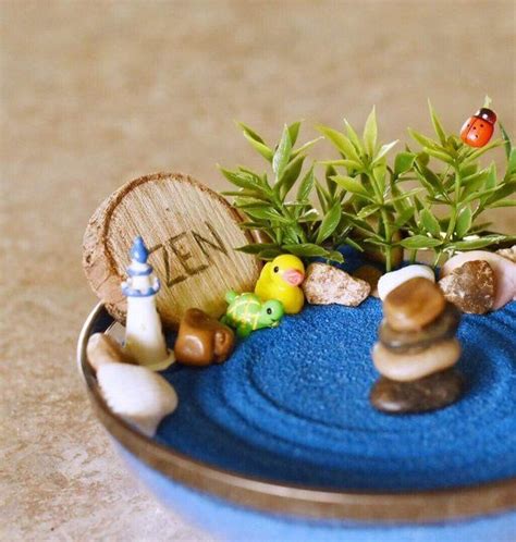 Ocean Zen Garden Desk Accessory DIY Craft Kit Meditation | Etsy | Mini ...