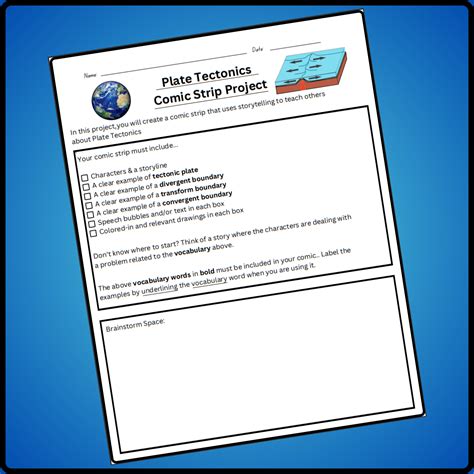 Plate Tectonics Comic Strip Project Instructions | Made By Teachers