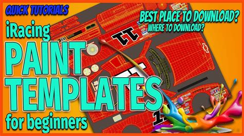 Where to Download iRacing Paint Templates for Beginners - YouTube