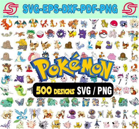 500+ Bundle Pokemon Svg, Pokemon Layered, Pokemon Png, Pikachu Svg ...