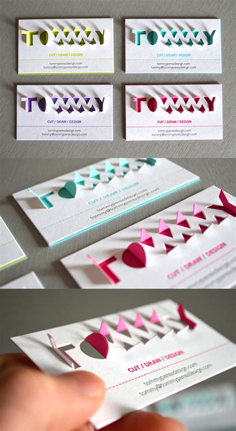 Amazing 3D Pop Up Typography Business Card Design| CardObserver