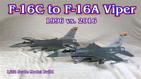 Building the Revell 1/32 Scale F-16 Fighting Falcon Fighter Jet model ...