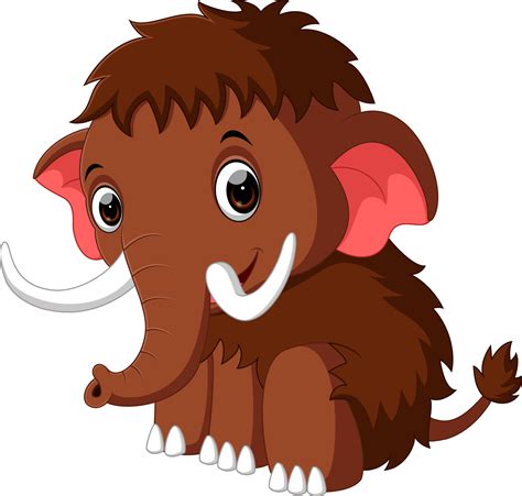 cute mammoth cartoon 7916779 Vector Art at Vecteezy