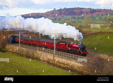 West Coast Main Line. Steam train. LMS Jubilee Class 45699 Galatea ...