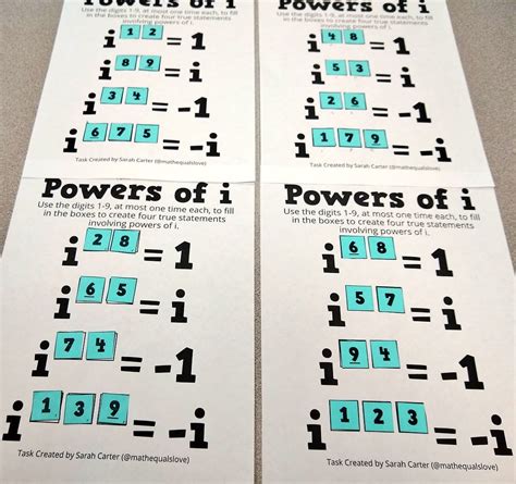 Powers of i Activity | Math = Love