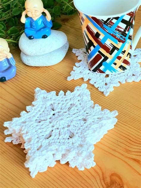 Crochet snowman coasters – Artofit