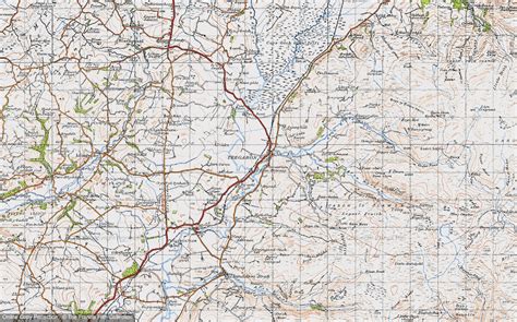 Historic Ordnance Survey Map of Tregaron, 1947