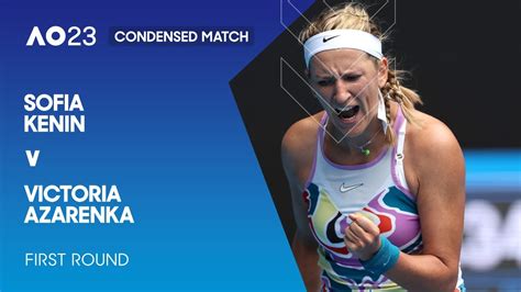 Sofia Kenin v Victoria Azarenka Condensed Match | Australian Open 2023 ...