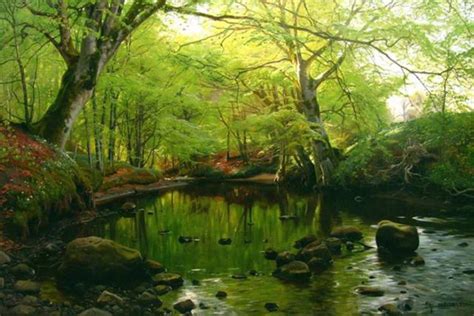 Realistic Landscape Oil Paintings By Peder Monsted - Fine Art Blogger