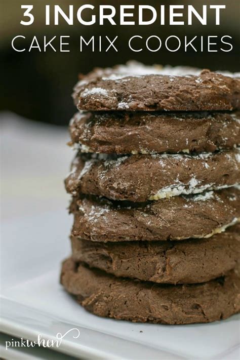 How to Make 3 Ingredient Cake Mix Cookies (+VIDEO) - PinkWhen