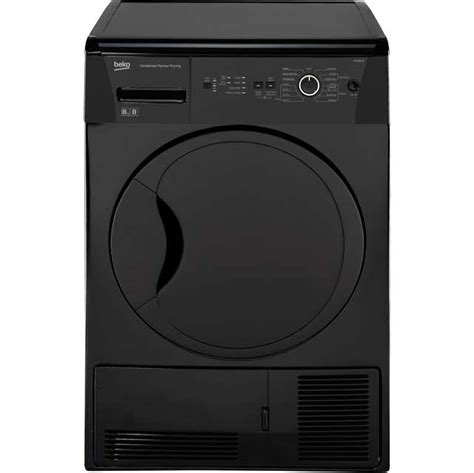 Beko DCUR801B Free Standing Condenser Tumble Dryer in Black Tumble Dryers