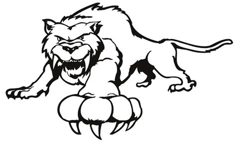 Saber Tooth Tiger Drawing | Free download on ClipArtMag