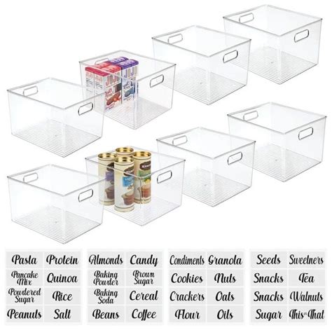 Plastic Kitchen Storage Bins - Organize with Ease!