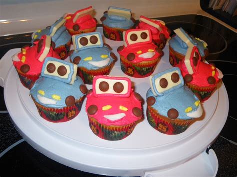 Lightning Mcqueen & Finn Mcmissile Cupcakes - CakeCentral.com