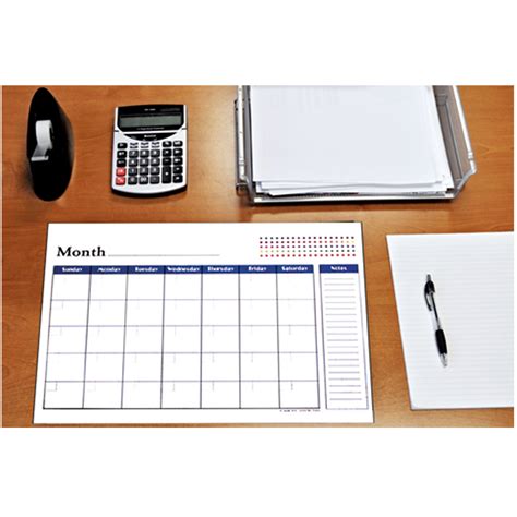 1 x Undated 12 Month Desk Pad Calendar 17x22 inches Office Monthly Planner New | eBay