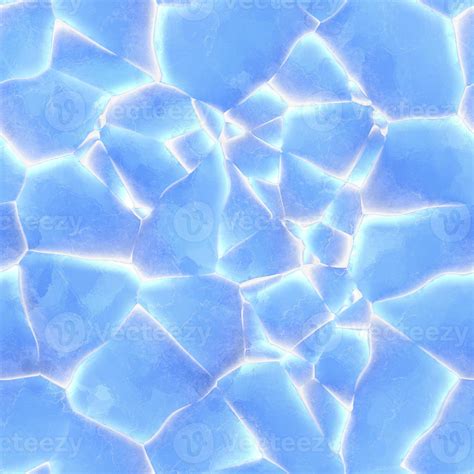 Cartoon llustration elegant blue cracked ice floor seamless texture ...