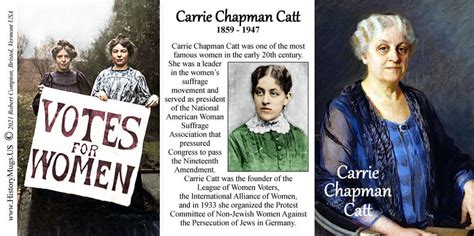 Catt, Carrie Chapman - Women's Suffrage - HistoryMugs.us