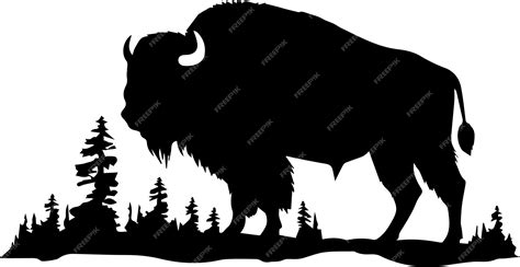 Premium Vector | Silhouette bison animal vector images